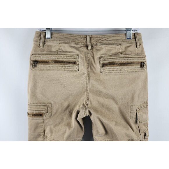 Polo Ralph Lauren Womens Pants 8 Tan VTG Cargo Pants Ankle Zip (30x29) - Picture 10 of 11